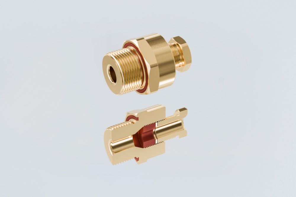 Ex Brass Cable glands Ex e Series TEF E204/622 | Art. No. 259218 R. STAHL