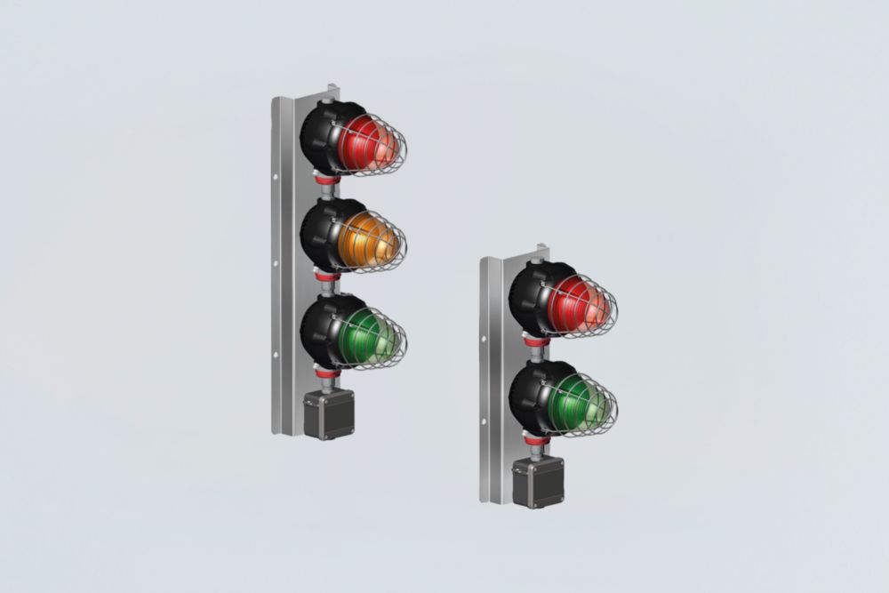 Ex Optical multi-signalling devices, traffic light, LED / 5 J, GRP, MS series R. STAHL