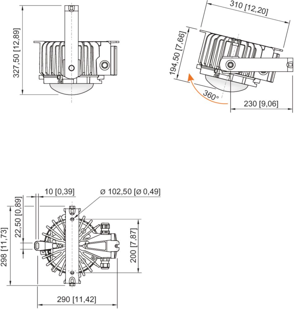 Ex Proyector universal LED, serie 6050/6 R. STAHL