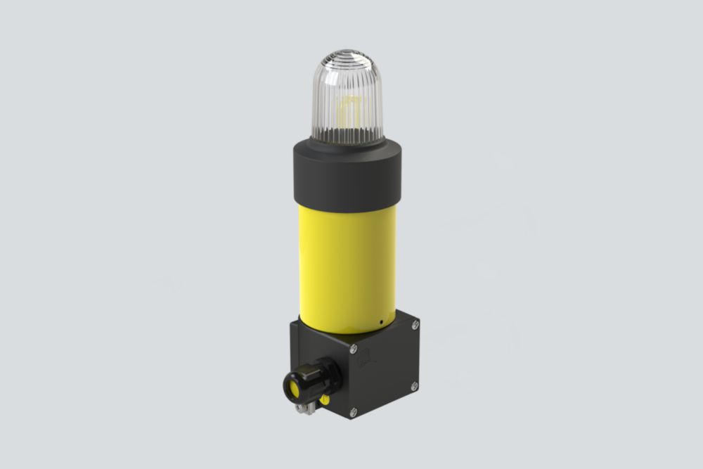 Ex Appareil de signalisation lumineux, LED / 5 J, ALU, compact, série 6161 R. STAHL