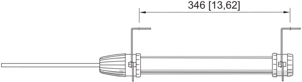 Ex Tubular light fitting with LED Series 6036/1 R. STAHL
