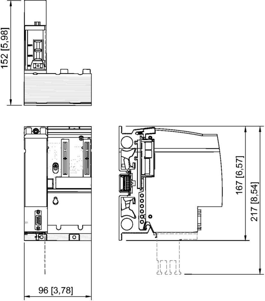 Ex Zoccolo per CPU e modulo di alimentazione Zona 2 serie 9496 R. STAHL