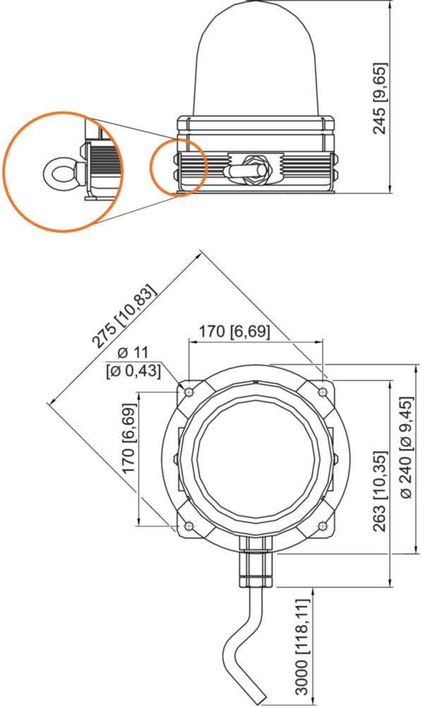 Ex TRANBERG<sup>® </sup>Status Light Series TEF9980 R. STAHL