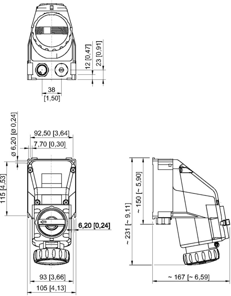 Ex Prese a parete 20 A serie 8570/21 (fuori produzione) R. STAHL