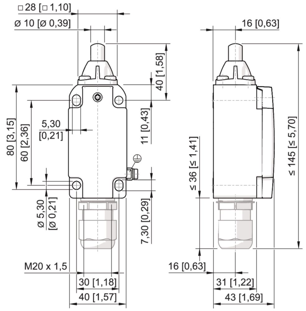 Ex Position switch made of metal Series 8074/2 R. STAHL