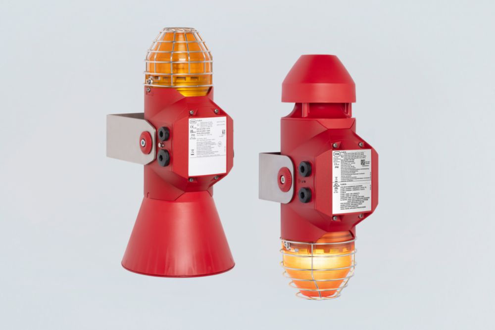 Ex Appareil de signalisation acoustique et lumineux jusqu'a 120 dB(A) / LED / 5 J, ALU, série YL60/3 R. STAHL