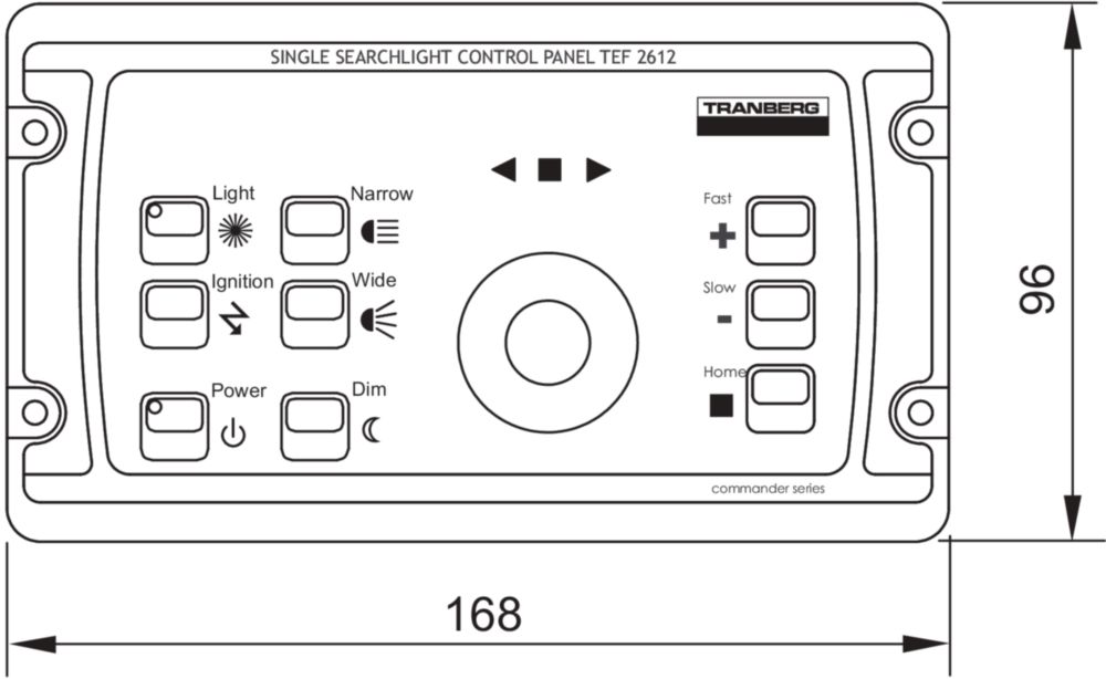 TRANBERG<sup>® </sup>Searchlight Commander Control Panel Series TEF2612 R. STAHL