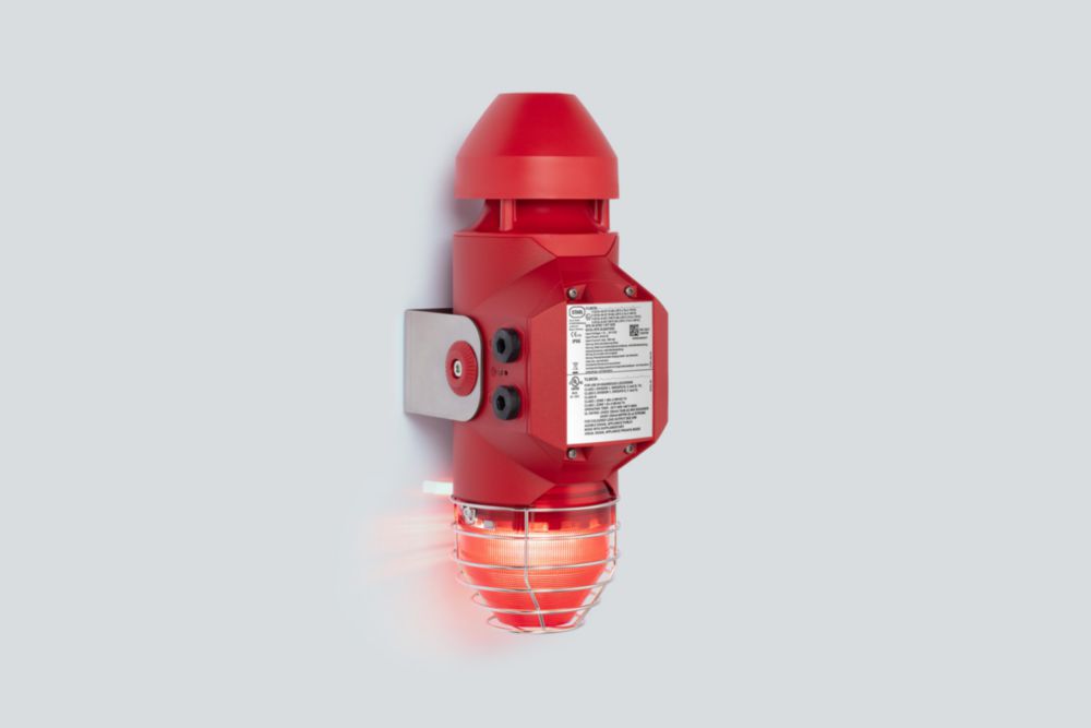 Ex Appareil de signalisation acoustique et lumineux jusqu'a 120 dB(A) / LED / 5 J, ALU, série YL60/3 - YODALEX 3 R. STAHL