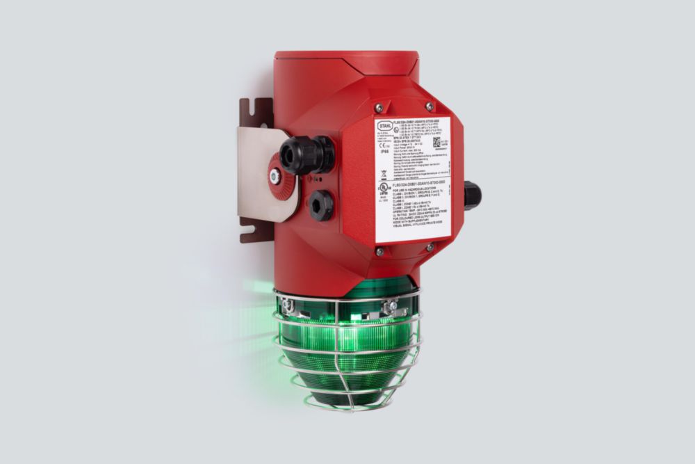 Ex Appareil de signalisation lumineux avec chambre de connexion, LED / 5 J, ALU, série FL60/3 - YODALEX 3 R. STAHL