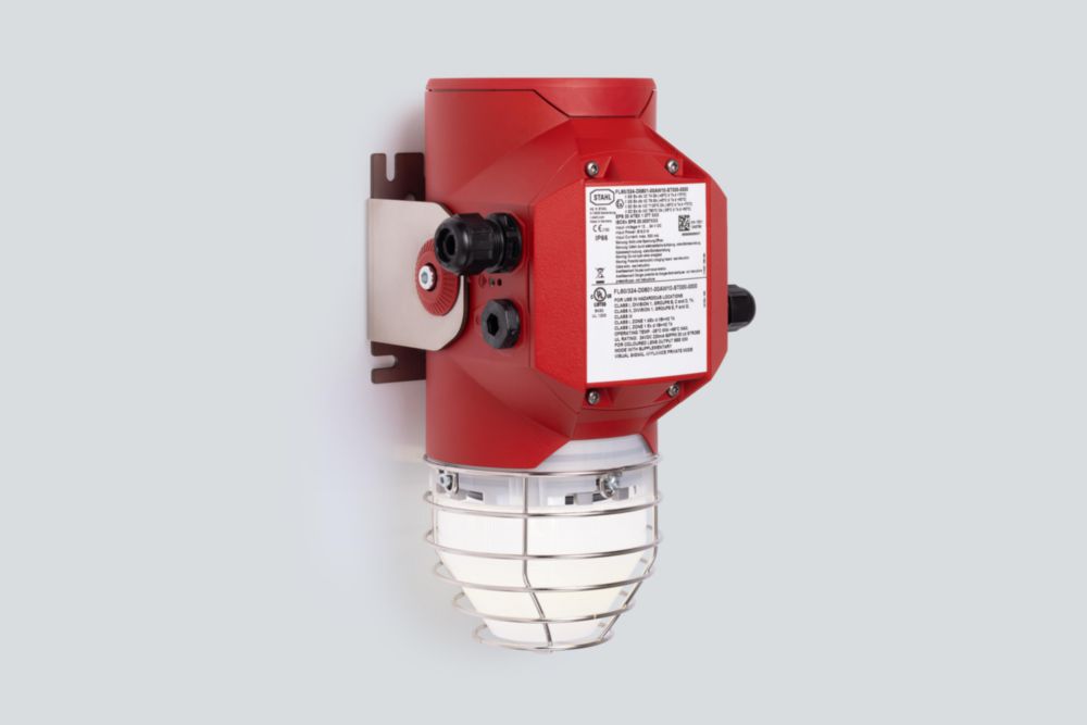 Ex Appareil de signalisation lumineux avec chambre de connexion, LED / 5 J, ALU, série FL60/3 - YODALEX 3 R. STAHL