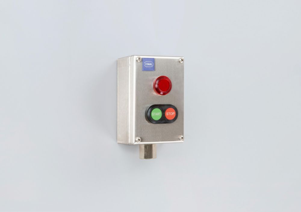 8150/5-0176-0116-091-3311-C2431, Befehlsgerätesystem, Kalotte rot, Doppeldrucktaster 