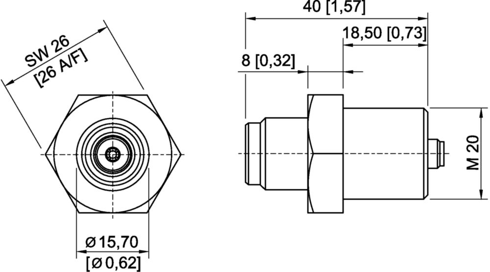 Ex Coaxial cable bushing Series 9731 | Art. No. 249456 R. STAHL