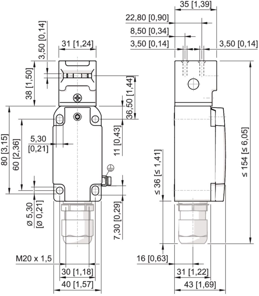 Ex Position switch made of metal Series 8074/2 R. STAHL