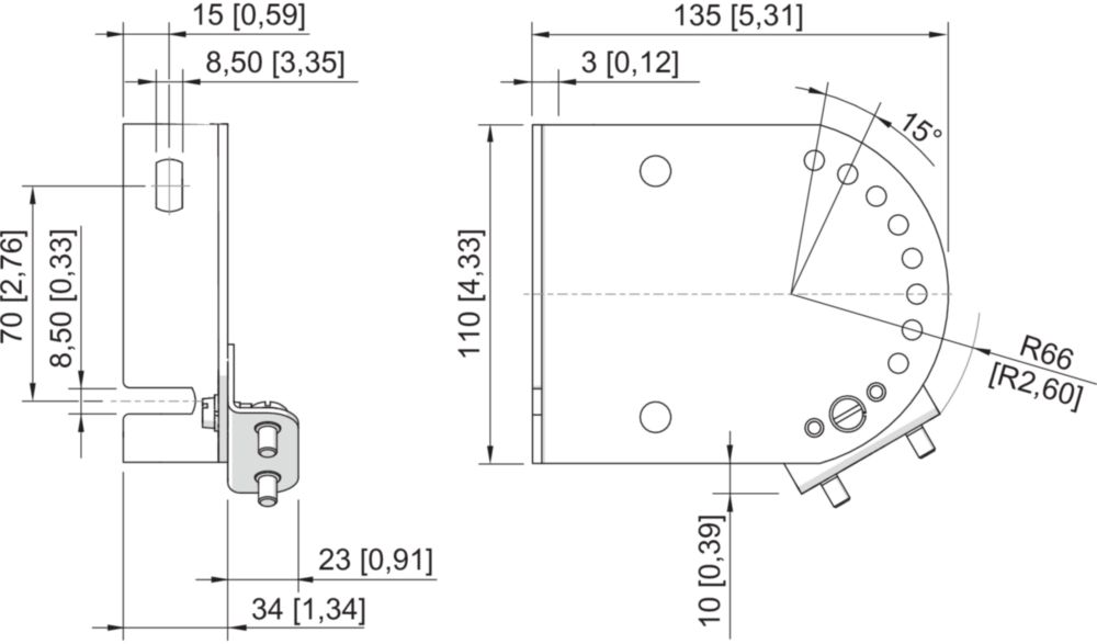 Ex Dispositivo di segnalazione ottica, LED / 5 J, ALU, compatto, serie 6161 R. STAHL