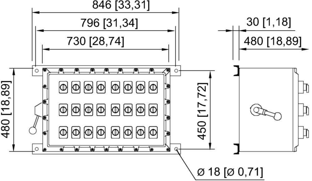 Ex Lighting and heating circuit distribution boards CUBEx Series 8264/-ExV R. STAHL