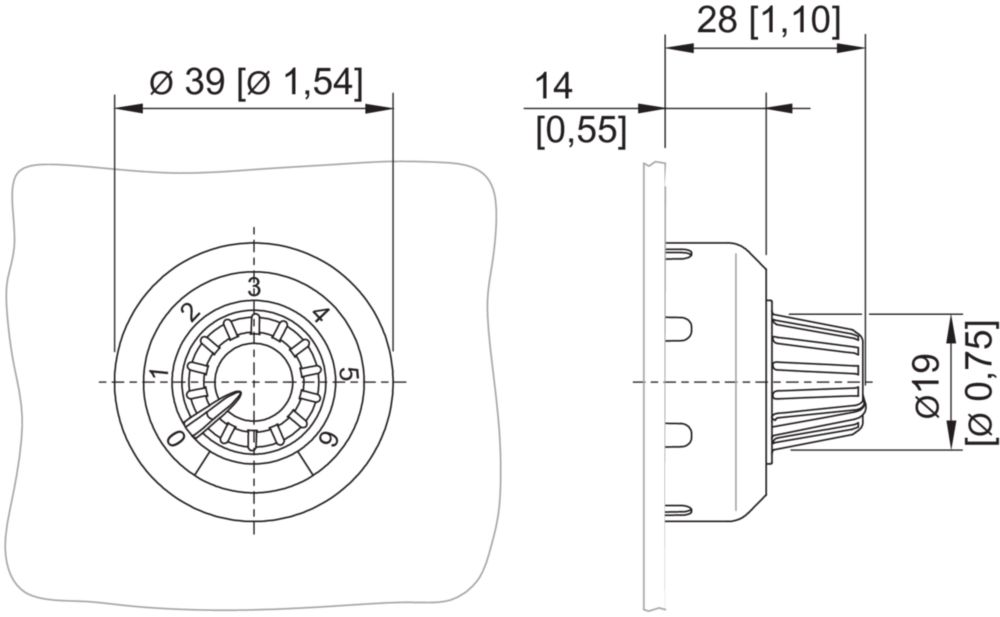 Ex Potentiomètre série 8208 R. STAHL