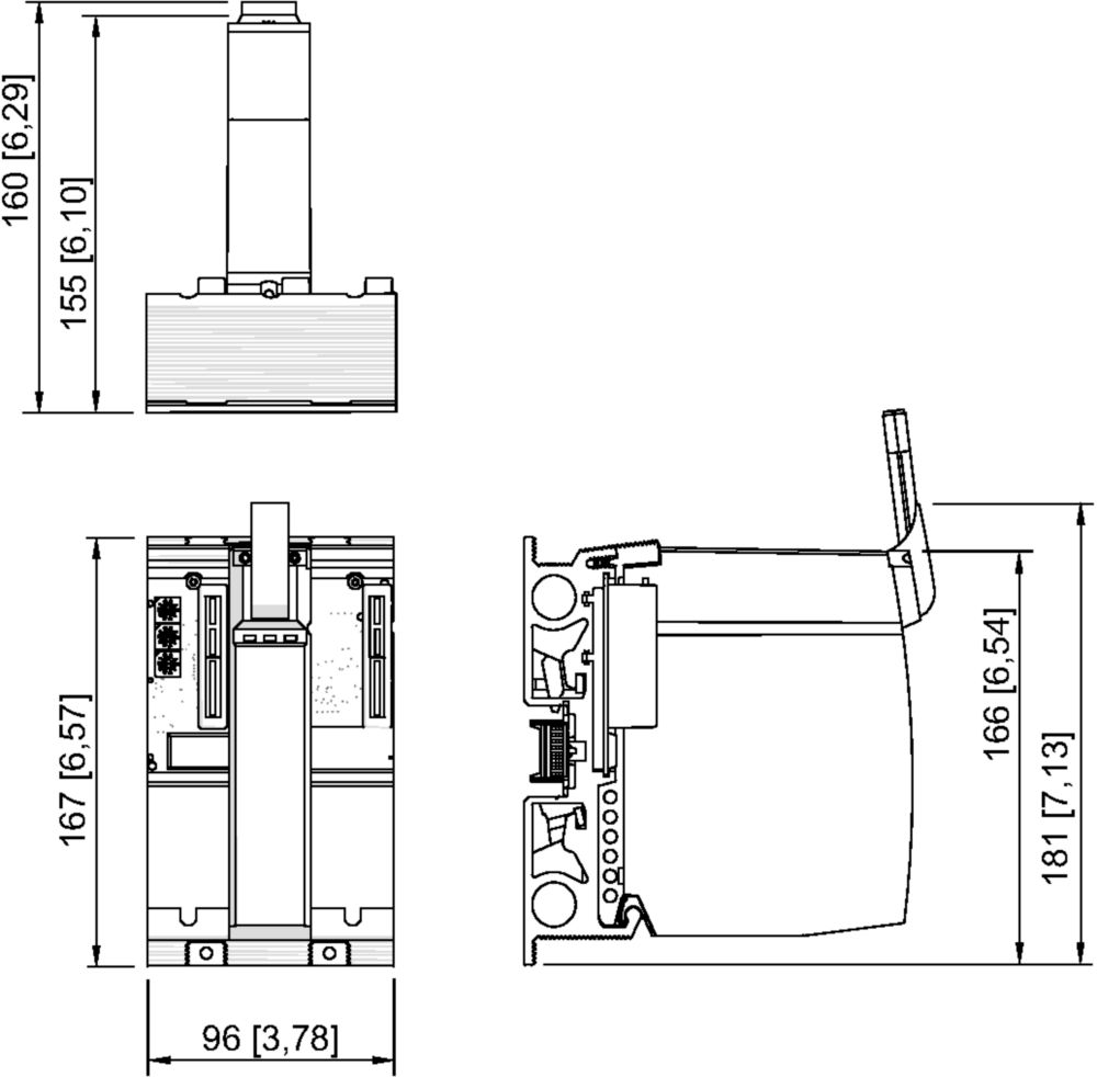 Ex Socket for CPU & power module Zone 2 Series 9496 R. STAHL