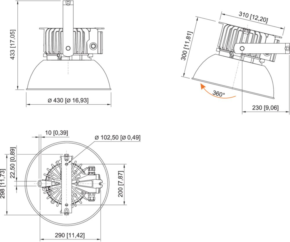 Ex Proyector universal LED, serie 6050/6 R. STAHL