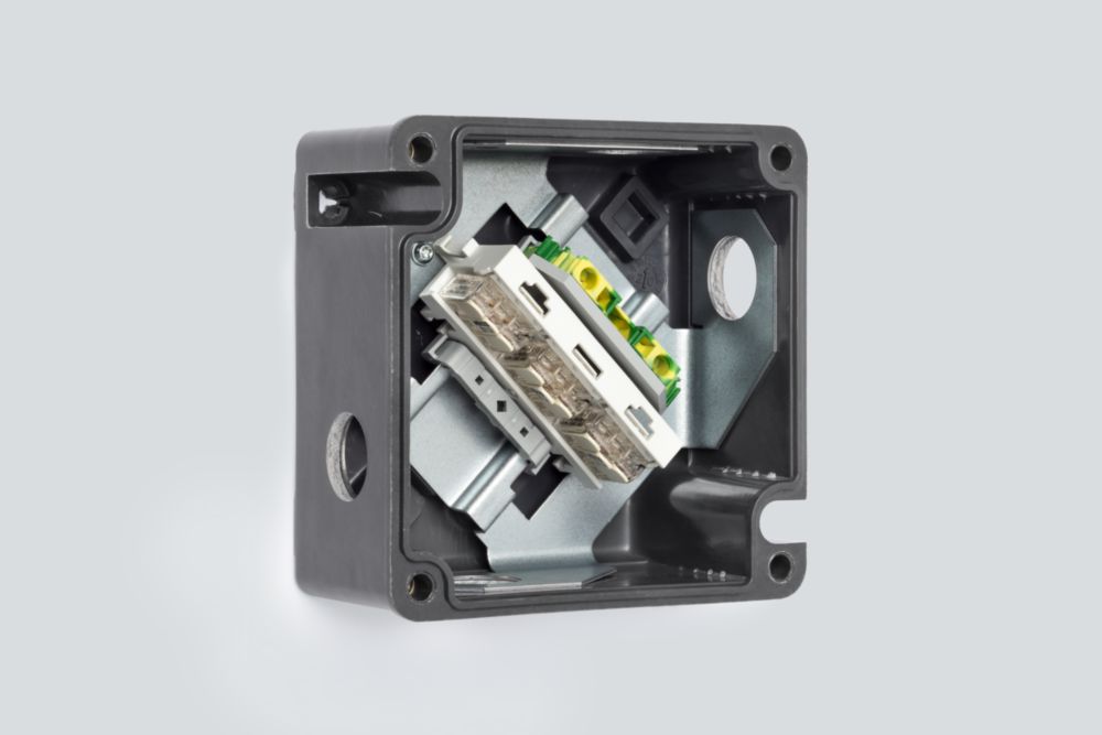 Caja de Conexiones de Aluminio ATEX Ex i – 1 Entrada 2 Conectores