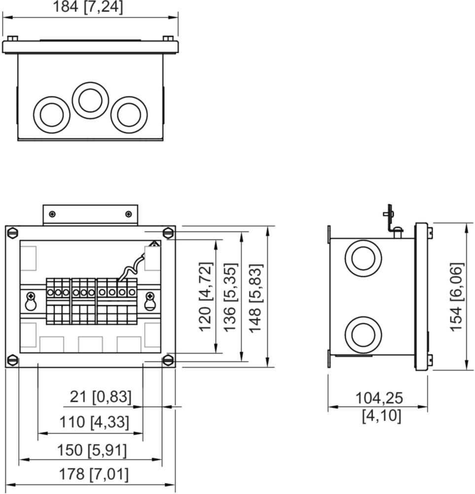 Ex TRANBERG<sup>® </sup>Junction Box for Heat Tracing / De-Ice - Wall Mounted Series TEF1058 R. STAHL