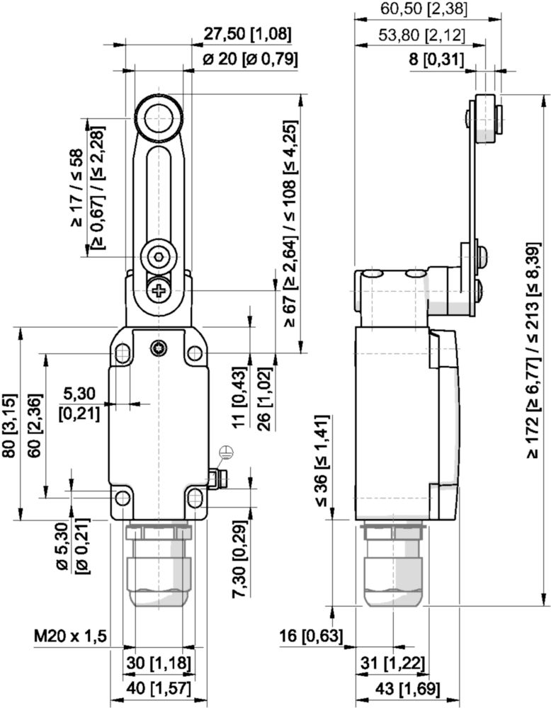 Ex Interruttore di posizione metallo serie 8074/2 R. STAHL