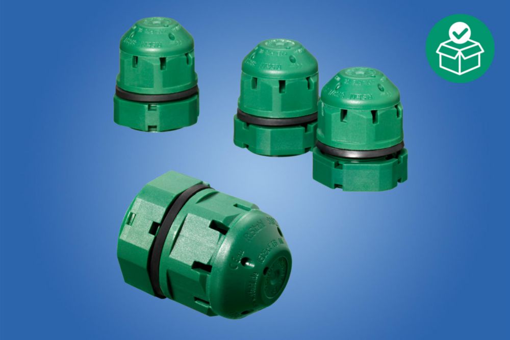 8162C1-25-1, Breather, M25 x 1,5 mm, Nuts available: Without nut, Packaging unit: 20, Polyamide, Zone 1/2/21/22