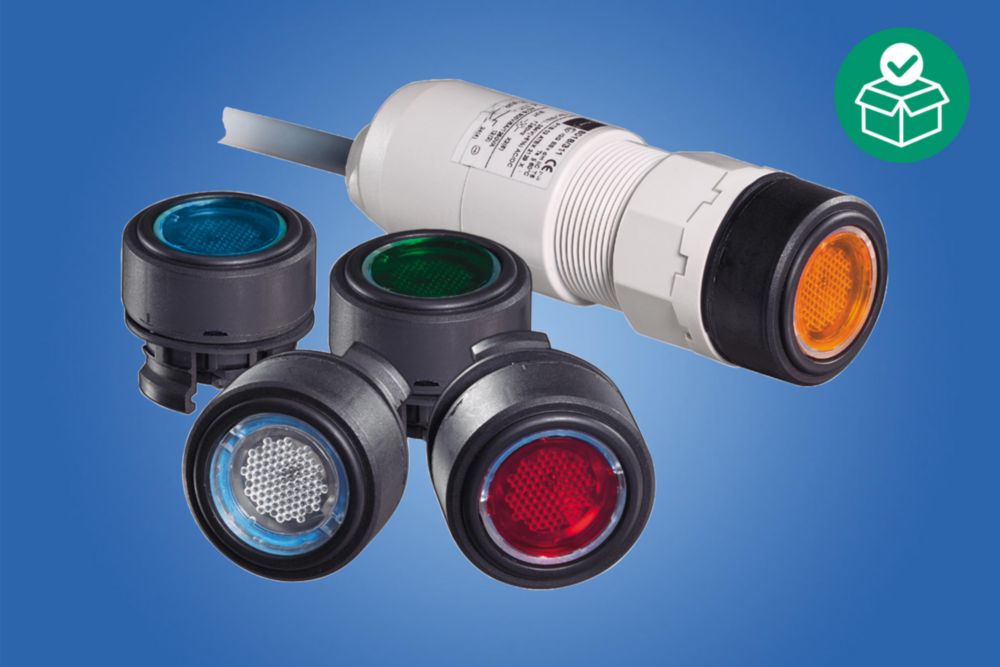 LED illuminated pushbutton for panel mounting - 269788