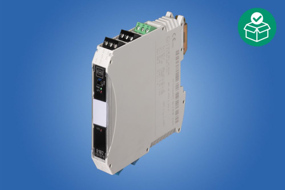 Temperature transmitter, Screw terminal, Number of channels: 2, Limit contact (per channel): without, Output: 0/4 to 20 mA active/source, Max. load resistance R<sub>L</sub>: 600 Ω, Zone 2