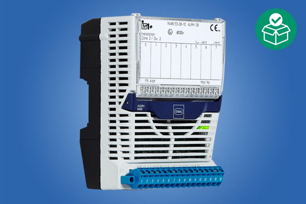 Ex HART analogue universal module for Zone 2 Series 9468/33 R. STAHL