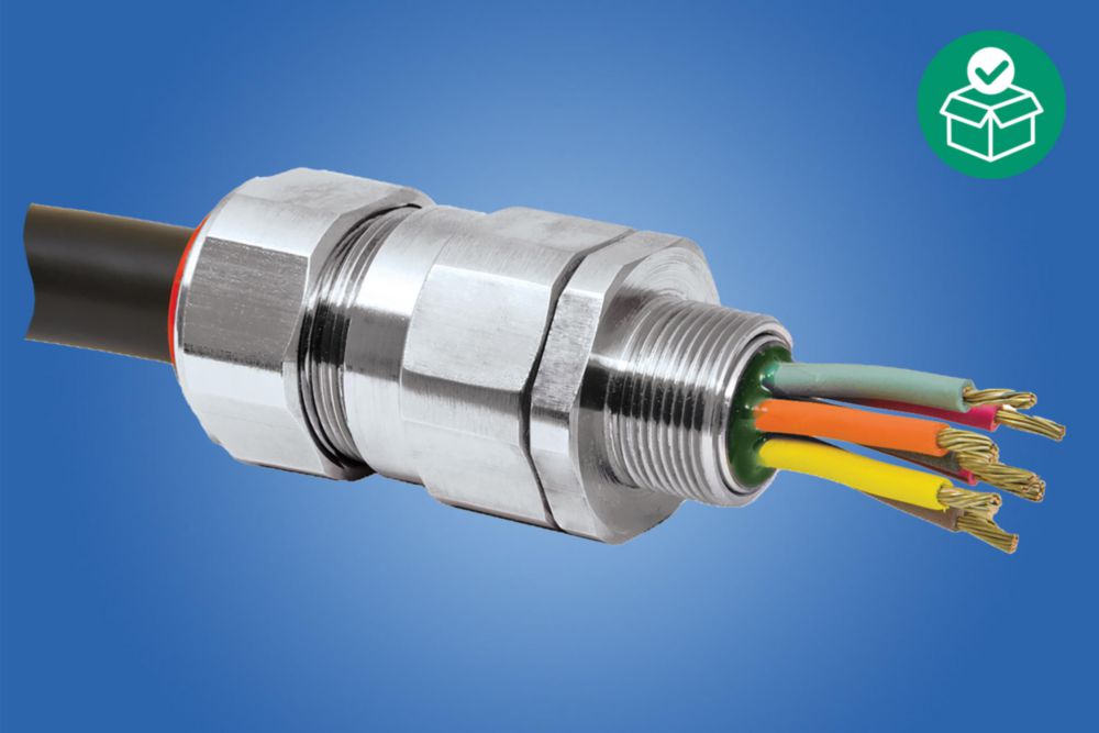 CMP-40PX2KREX, Cable gland, metric, M40 x 1,5, 27.90 - 40.40 mm, Nickel-plated brass, All armouring, Without lead sheath, Zone 1/2/20/21/22
