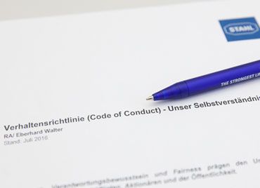 Ex Code of conduct Verhaltensrichtlinie Satzung R. STAHL