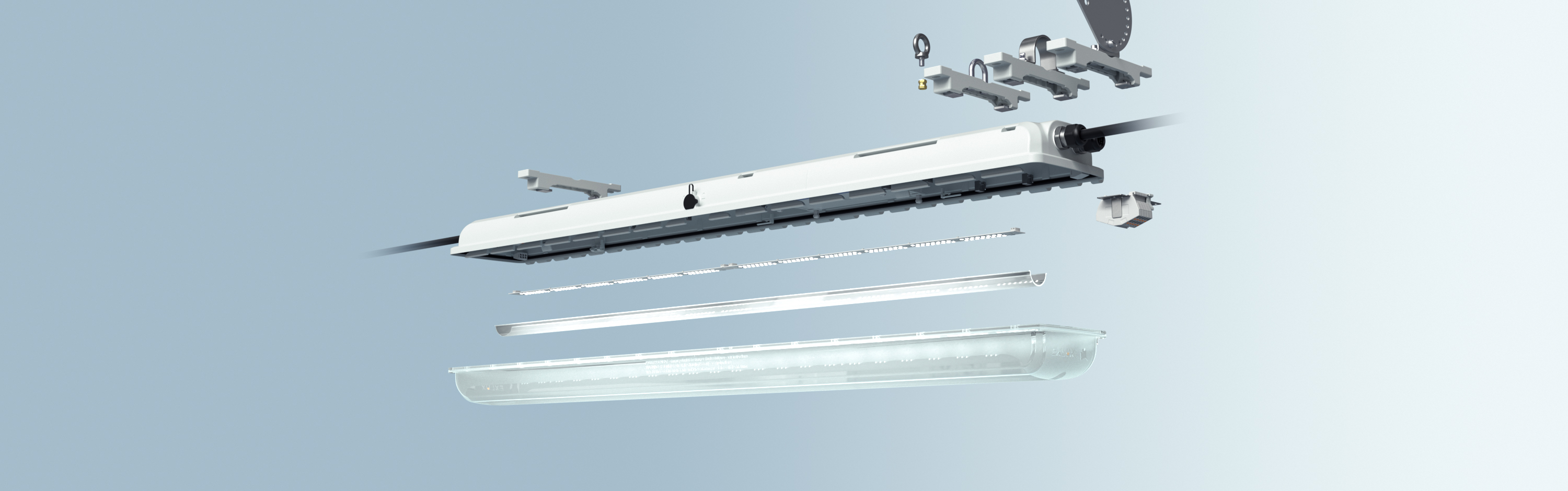 Ex Luce lineare a LED EXLUX PRO Dettagli R. STAHL